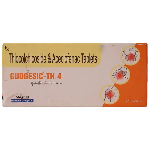 Gudgesic TH 100mg/4mg Tablet